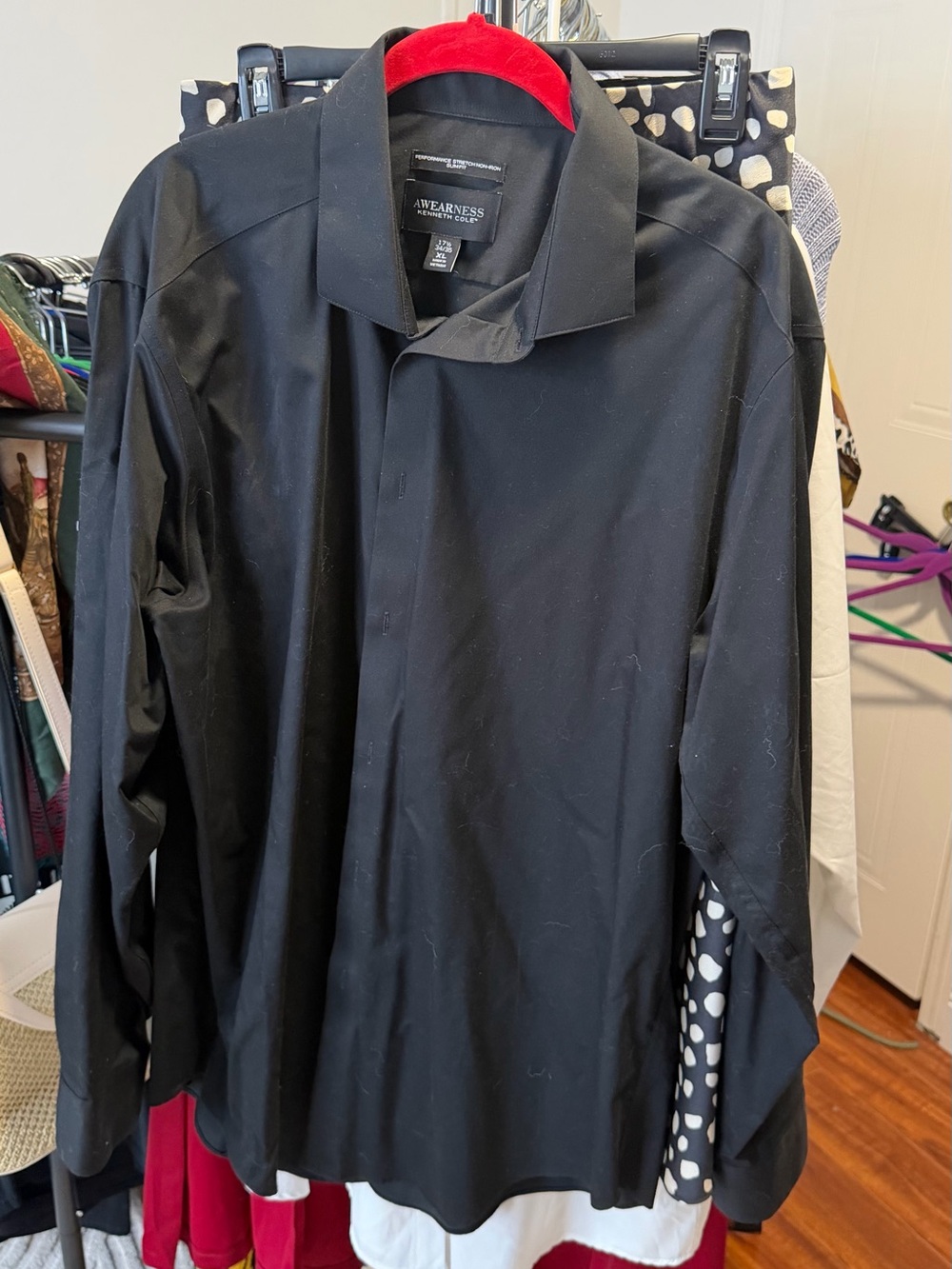 Kenneth Cole Black Lightweight Shirt Jacket